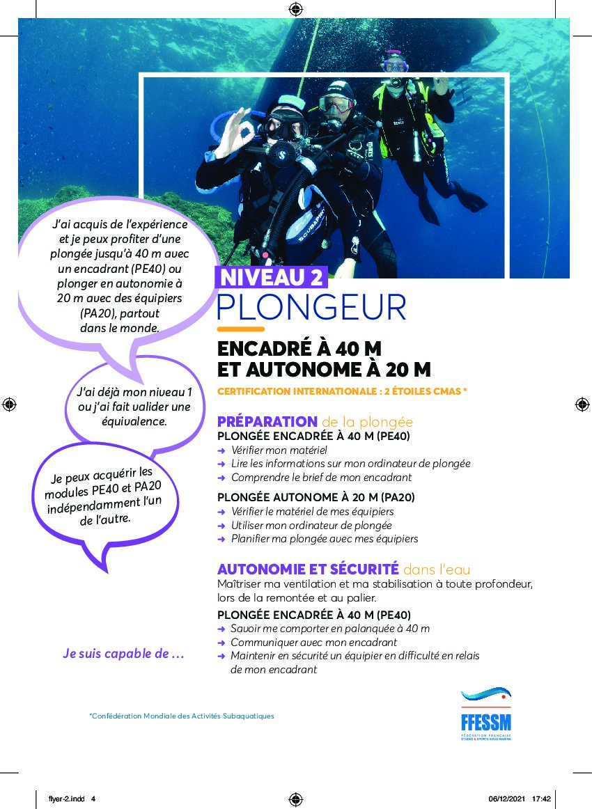 Les DROMIES, section plongée de l'ASVLB